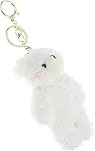 Cabilock Kawaii Plush Bear Keychain Cute Bag Charm Pendant for Friends and Couples Stylish Plush Bear Backpack Accessory Heart Shaped Design present for Friends and Loved Ones
