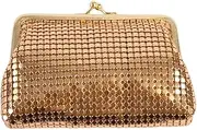 [Luigi] Golden Sequin Purse – Glamorous Evening Bag with Secure Snap Closure and Spacious Interior – Perfect for Keys, Money, and Bank Cards, Gold, Coin Purse
