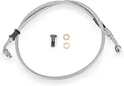 Mofun 32" Extended Length ABS Upper Hydraulic Braided Front Brake Line Kit For 12"-14" Handlebar Compatible with Harley Softail Fat Boy 114 2018-2024, Fit Softail Deluxe Sport Glide, Stainless Steel