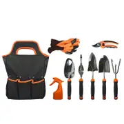 Catzon Gardening Tool Set 9Pcs Aluminium Alloy Garden Tools Kit with Non-Slip Rubber Gloves