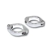 HIGHSIDER CNC standpipe clamps, 38-41 mm, silver