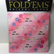 Yasutomo Fold'Ems Origami Paper Flower Patterns 4308 5-7/8" square 24 shts NEW!