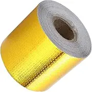 High Temperature Black Aluminum Foil Tape 10m x 50mm Plumbers Tape for Roof Window Car Exhaust Repair