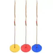(Red)Tree Swing Disc Rope Swing Round Kids Swing Strong Disc Swing FA