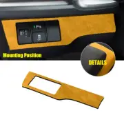 Headlight Switch Control Frame Cover For Honda Civic 10th 2016-2021 Yellow Suede (for: Honda Civic)