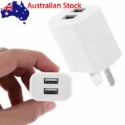 Universal Travel Dual USB 5V 2 AAC Home Charger Wall Power Adapter AU Plug Phone