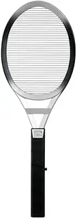 Bug Zapper Fly Swatter Electric Fly Swatters Traditional Batteries Killer for Home 1Layer Mesh Mosquito Racquet Racket(Silver)