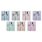 MONIKA STRIGEL GLITTER STAR PASTEL LEATHER BOOK WALLET CASE FOR SAMSUNG PHONES 2