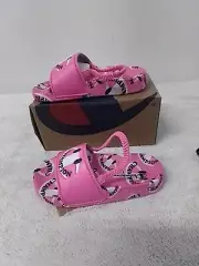 Size 10 Toddlers Champion IPO Smile Bubbly Pink/White Slides