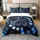 Duvet Cover Set King Modern Geometric Abstract Art Bedding Set for Kids