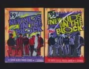 (2) 1989 Topps NEW KIDS ON THE BLOCK trading card cello packs - 15 cards p/ pack