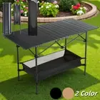 Folding Camping Table Aluminum Lightweight Portable Outdoor Picnic Table