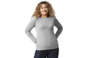 Gildan Unisex Adult Softstyle Plain Long-Sleeved T-Shirt (Sport Grey) (3XL)