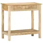vidaXL Console Table 80x35x74 cm Solid Mango Wood 2BB