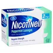 Nicotinell Peppermint Lozenge Regular Strength 2mg 216 Pack