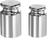 uxcell 2pcs Gram Calibration Weight Set 500g 1kg M1 Precision Chrome Plated Steel for Digital Balance Scales