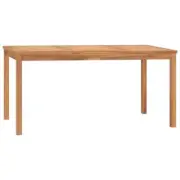 Garden Dining Table 160x80x77cm Solid Teak Wood Timber Outdoor Patio Bistro
