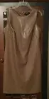 BROWN VEGAN LEATHER DRESS - THE PERFECT LITTLE LEATHER DRESS! SZ 8 & 14 - NWT