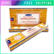12pk Nag Champa Satya Baba Incense Sticks Sandalwood Home Bulk Box Authentic