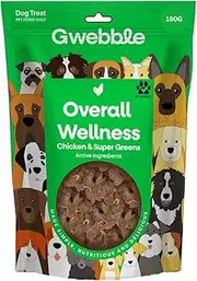 Gwebble Dog Treats, Vet Approved Dog Food Treats for Overall Wellness, 100% Aussie Poultry Meat, All Natural with Health Benefits.
