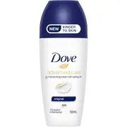 Dove Advanced Care Antiperspirant Roll On roll-on for 48 hours of protection Original with 1/4 moisturising cream and caring oil 50 ML