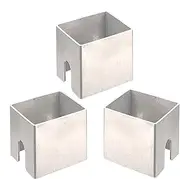 Pan Gasket Holder | 3X Stainless Steel Spacer - Dishwasher Safe Grill Square Fireproof Board For Most Types Of Barrels