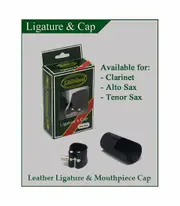 J Michael Alto Sax Leather Ligature & Mouthpiece Cap