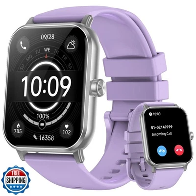 QONBINK Smart Watch for Men Women (Answer/Make Call) 1.85" HD Touch Screen Fi