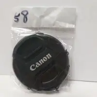 在飛比找蝦皮購物優惠-副廠 有繩子 有Canon字 鏡頭蓋 鏡頭前蓋 58mm 內