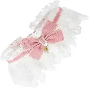 Adorable Lace Bowknot Collar for Cats and Kittens Wear Resistant Design for Parties Weddings and Outdoor Walks Lovely Pet Accessory