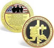 [CHURYUML] Military Veterans Creed Challenge Coin Thank You for Your Service Military Gifts for Men Women Veterans Day Gifts for Serviced from US Navy Army Air Force