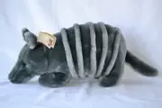 Vintage Gray Ant Eater Armadillo Russ Berrie Alamo Plush Toy Stuffed Animal NWT