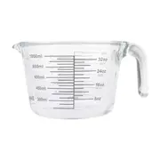 Daily Bake Borosilicate Glass 4-Cup/1L Measure Jug Baking/Cooking Clear