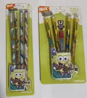SpongeBob Mechanical Pencils NEW In Package Set of 4 & Sand Pencils - 2005