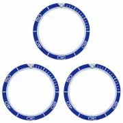 3 BEZEL INSERT FOR OMEGA WATCH SEAMASTER PLANET OCEAN 45MM OR 45.50MM BLUE TOP Q