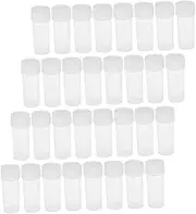 CHILDWEET 50pcs Empty Bottles with Screw Caps Portable Sample Containers for Travel Storage and Lab Use Lightweight Reusable Small Test Tubes