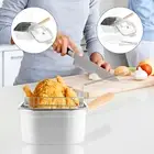 Deep Fryer Pot Stainless Steel Frying Pan Oil Saving Square Deep Frying✇