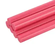 Mini Hot Glue Sticks for Glue Gun 0.43-inch x 4-inch Pale Red 6pcs