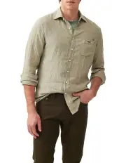 [Rodd & Gunn] Coromandel Long Sleeve Sports Fit Shirt in Sage Grey