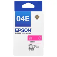 在飛比找momo購物網優惠-【EPSON】04E 原廠紅色墨水匣(T04E350)