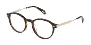 Police VPLG27 FAME 3 0909 Women’s Glasses Tortoiseshell Size 49 - Private Health Rebate - Blue Light Block Available