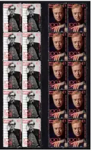 MICHAEL CAINE SET OF 2 CINEMA CENTENARY MINT VIGNETTE STAMPS