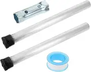 GLEAVI 2pcs Magnesium Anode for Rv Water Heater Replacement Parts Durable and Corrosion Resistant Enhances Efficiency and Prevents Scale Buildup for Camper Trailers and Home Use