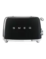 [Smeg] 50's Style 4 Slice Toaster in Black TSF03BLAU