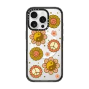 iPhone 16 Pro Impact Case MagSafe Compatible Happy Retro Flowers
