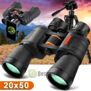 20x50 HD Military Zoom Powerful Binoculars Telescope Camera for Phone+Clip
