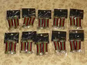 Original 80's Dangle Ear Rings x10 ~ Classic Retro Fashion Earring UNUSED