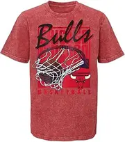 Outerstuff Chicago Bulls Youth Boys Size Headliner Team Logo T-Shirt