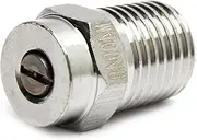 1pcs 40 Degree 1.2mm Orifice Diameter 304 Stainless Steel Pressure Washer Nozzle 1/4NPT Thread Spray Tip Replacement for Surface Cleaner Water Broom Undearriage Cleaner