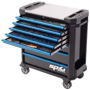 SP Tools SP52528BL TECH SERIES Ultra Wide Roller Cabinet Tool Kit, 448 Piece Set